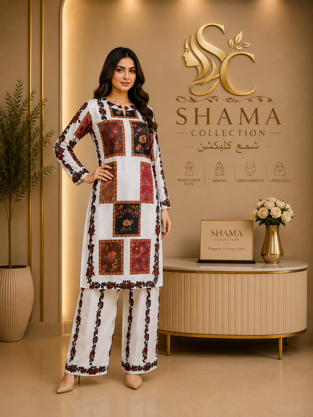 Title
Shama Collection Premium Printed 2 Piece Ready to Wear Suit